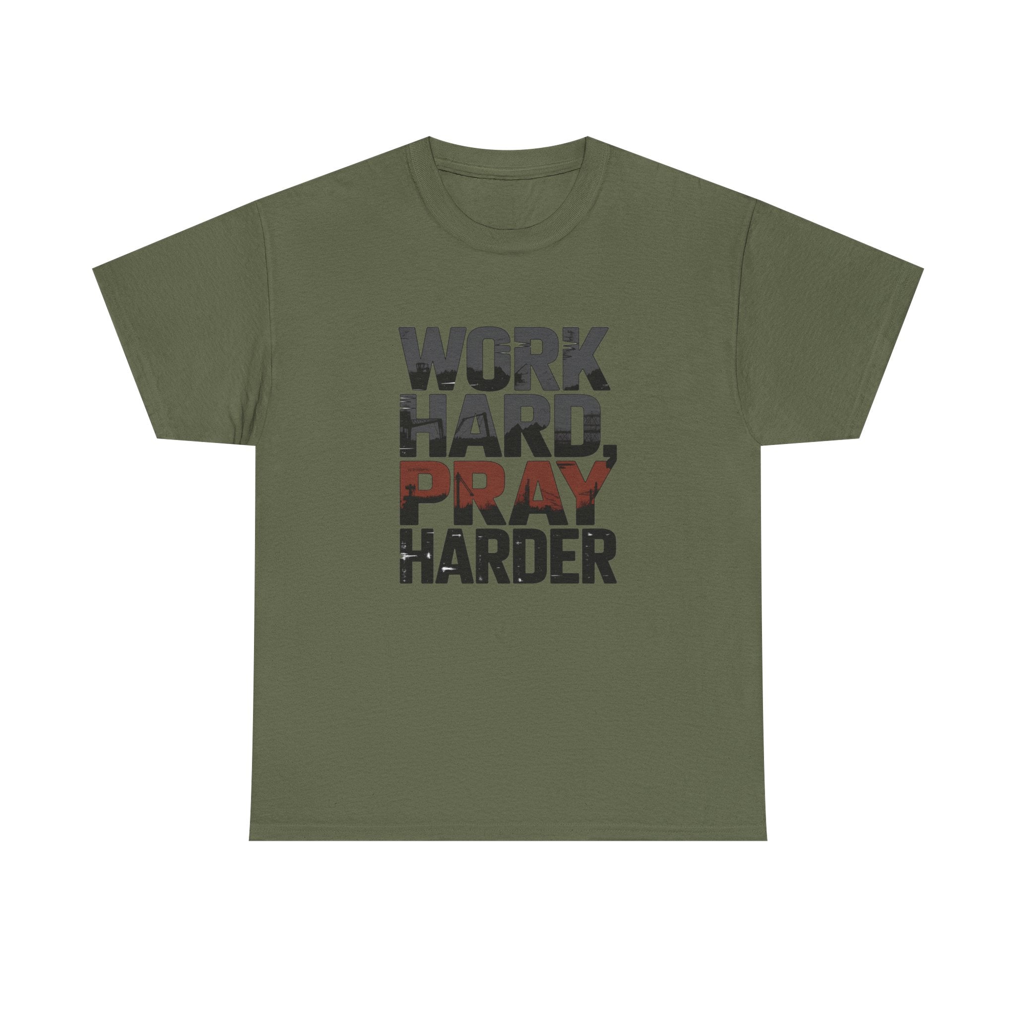 Work Hard, Pray Harder Tee — Inspirational Christian Motivation Shirt