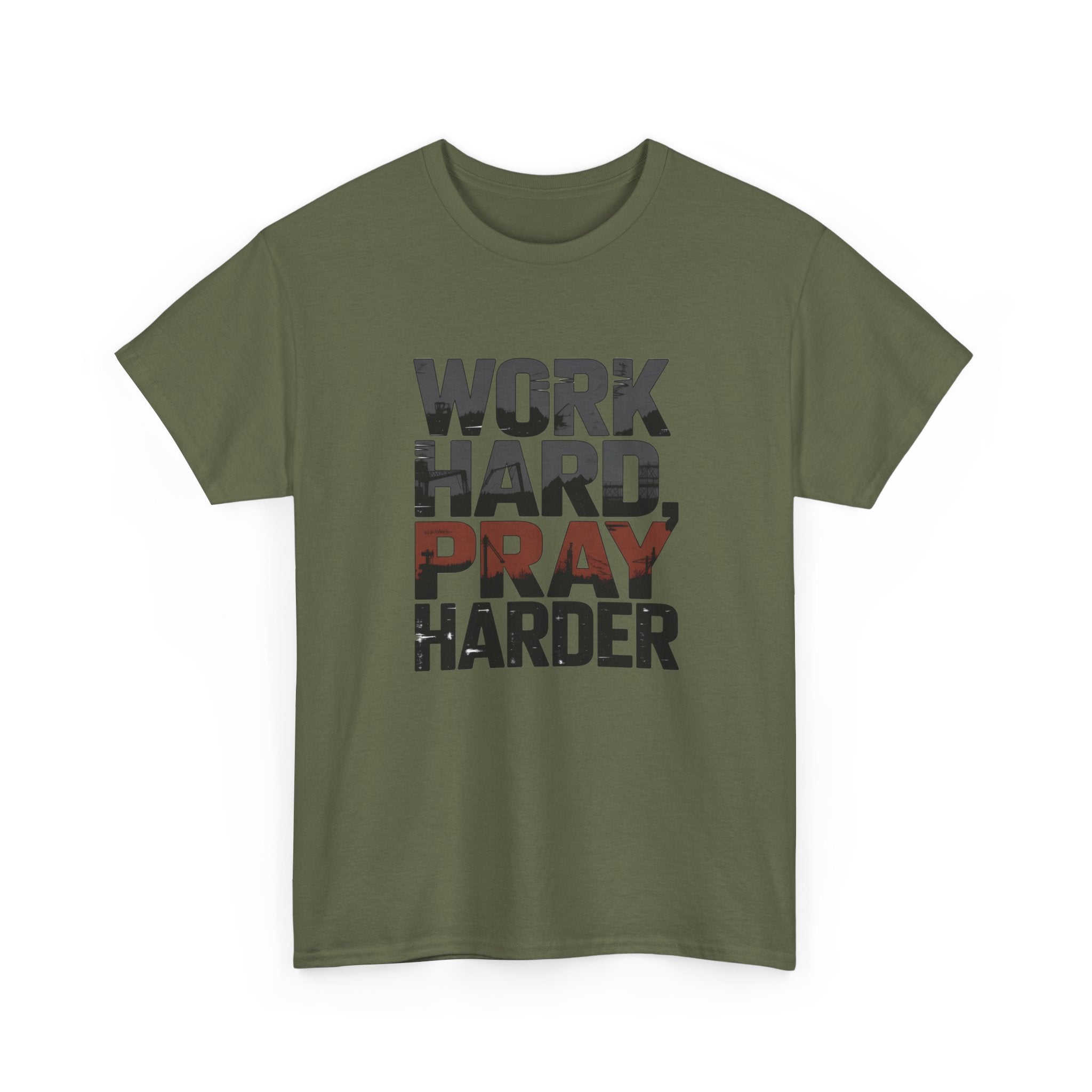 Work Hard, Pray Harder Tee — Inspirational Christian Motivation Shirt