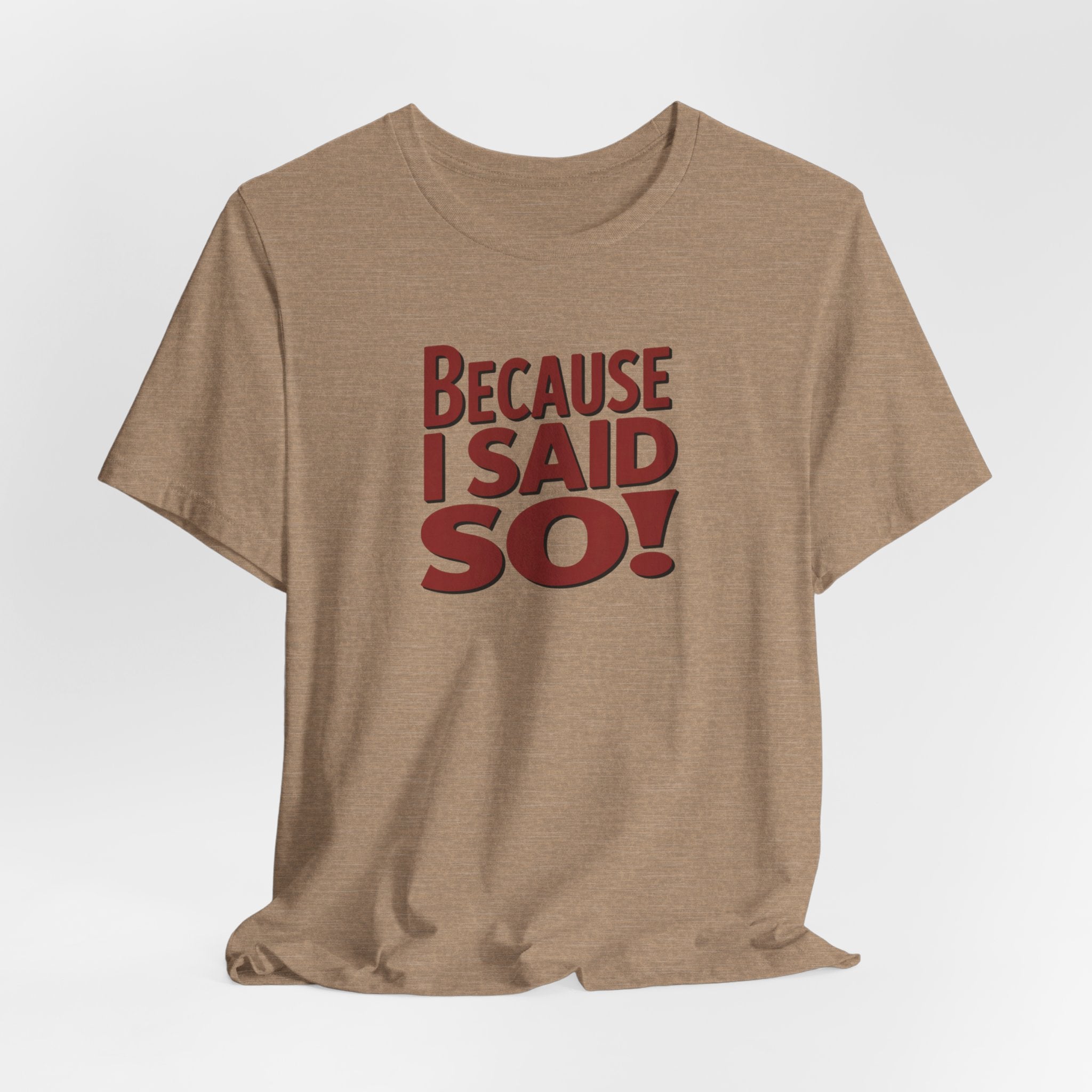 Because I Said So! T-Shirt — Funny Retro Statement Tee for Parents & Moms