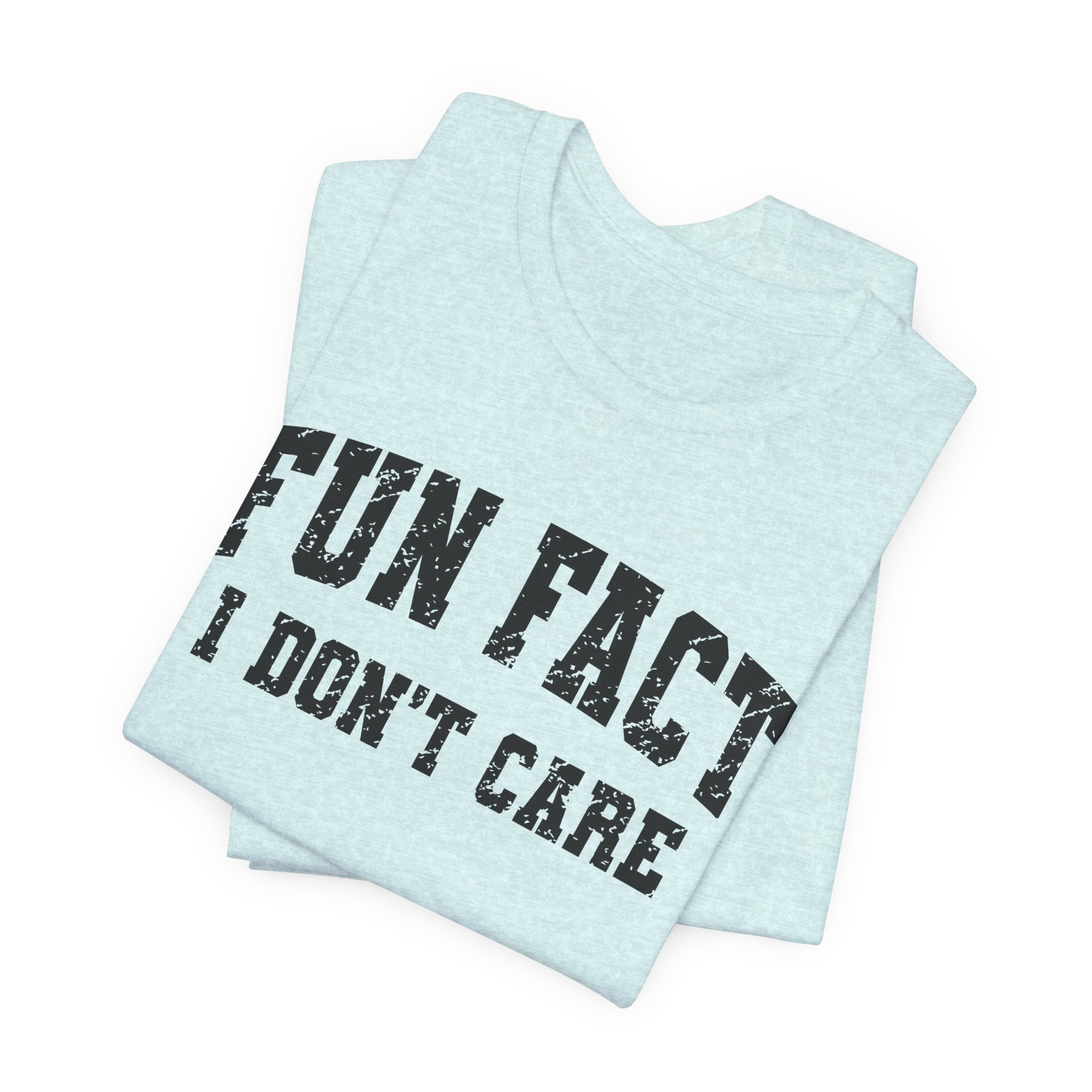Fun Fact I Don't Care T-Shirt — Funny Sarcastic Graphic Tee