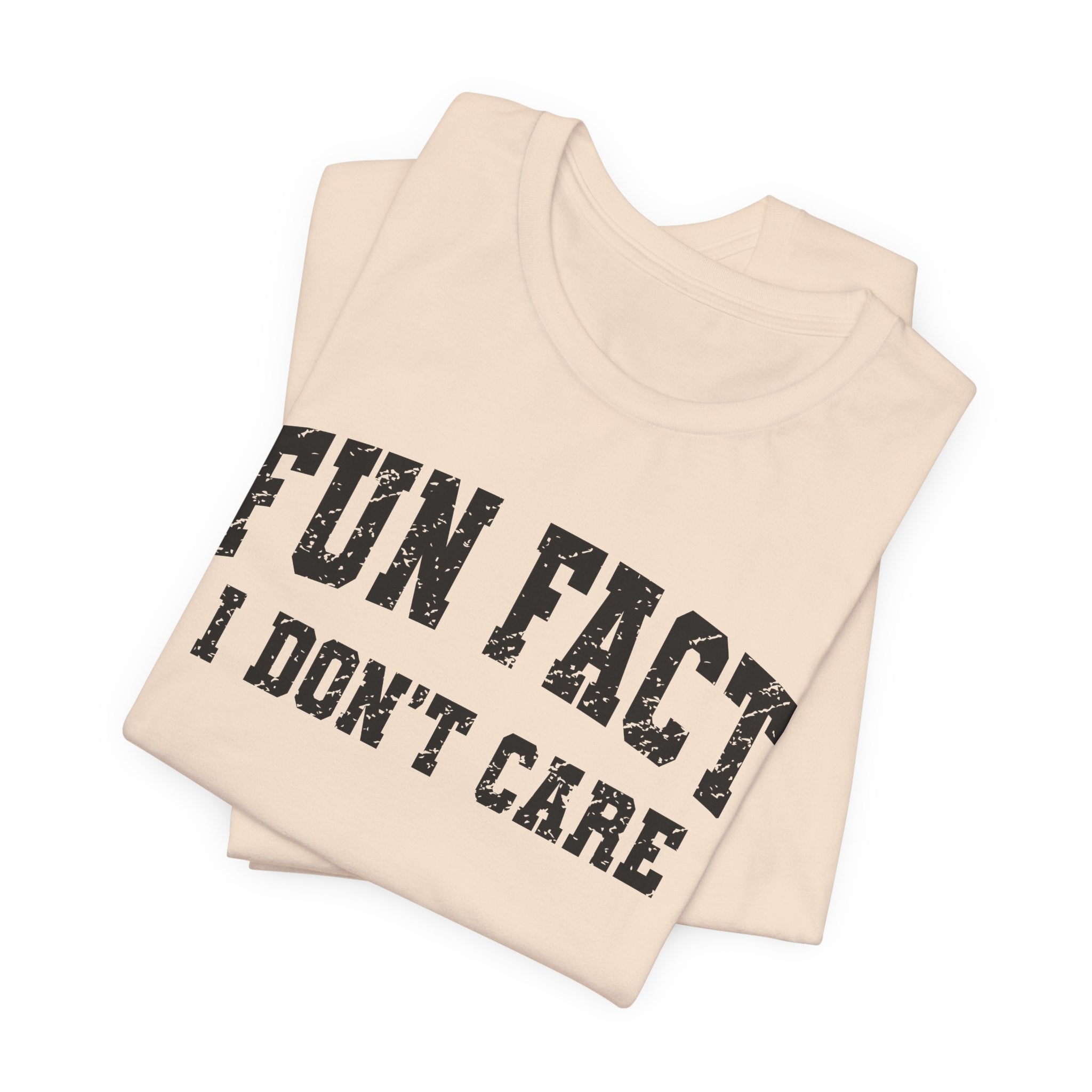 Fun Fact I Don't Care T-Shirt — Funny Sarcastic Graphic Tee