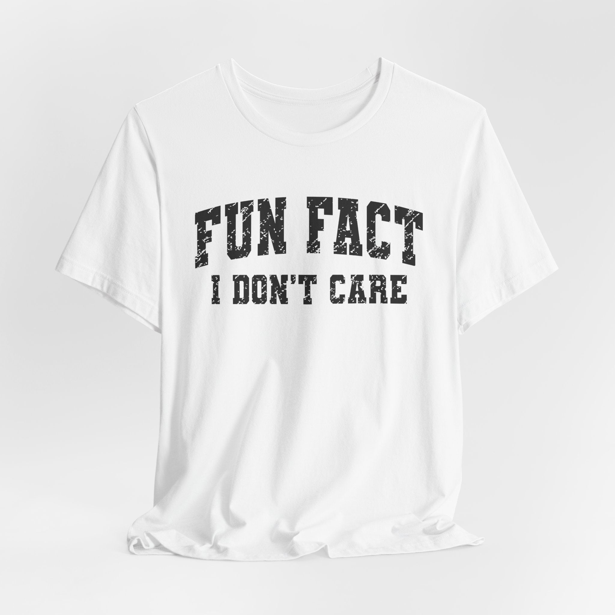 Fun Fact I Don't Care T-Shirt — Funny Sarcastic Graphic Tee