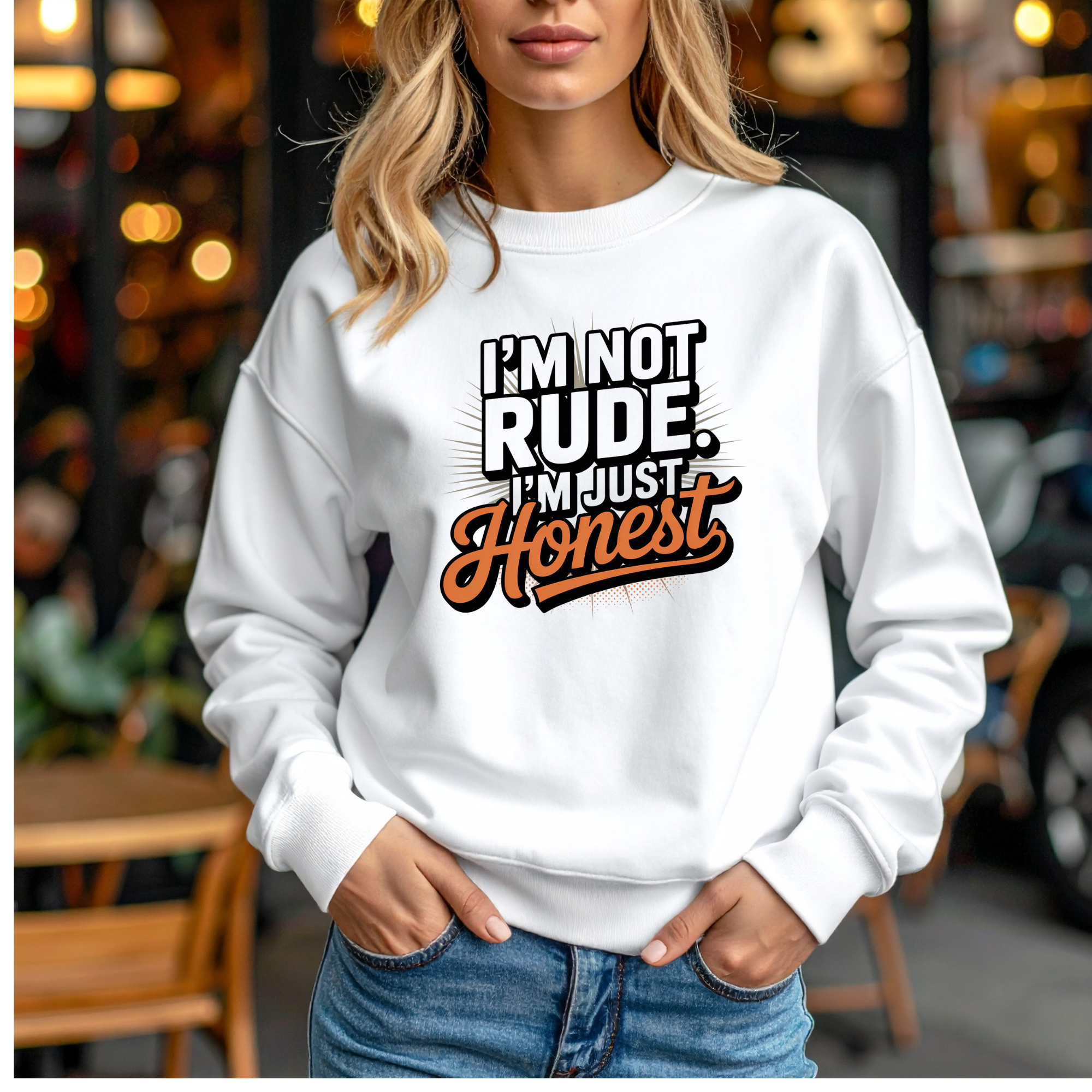 Honest Not Rude - Crewneck Sweatshirt