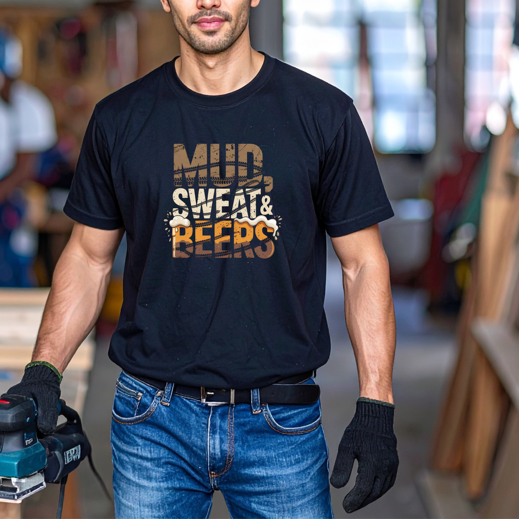 Mud, Sweat & Beers T-Shirt — Off-Road, BBQ & Beer Festival Tee