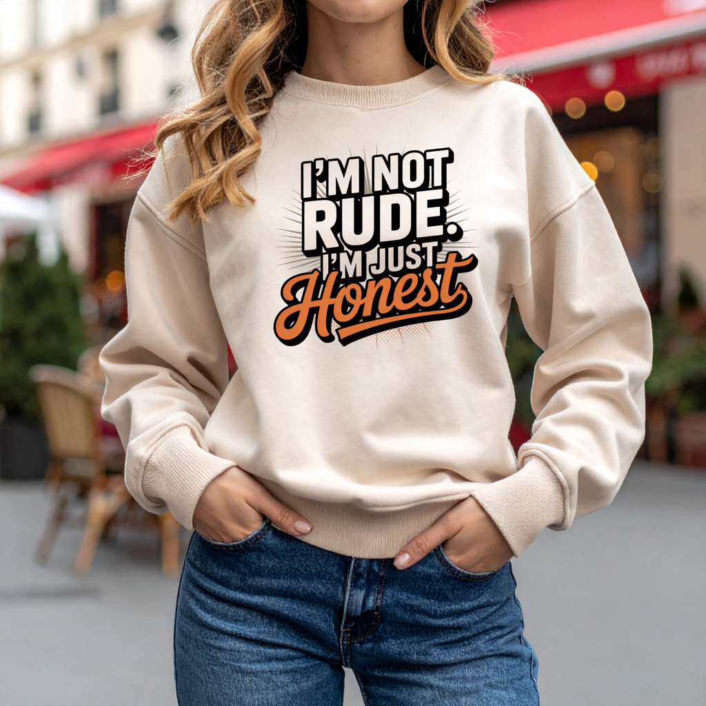 Honest Not Rude - Crewneck Sweatshirt