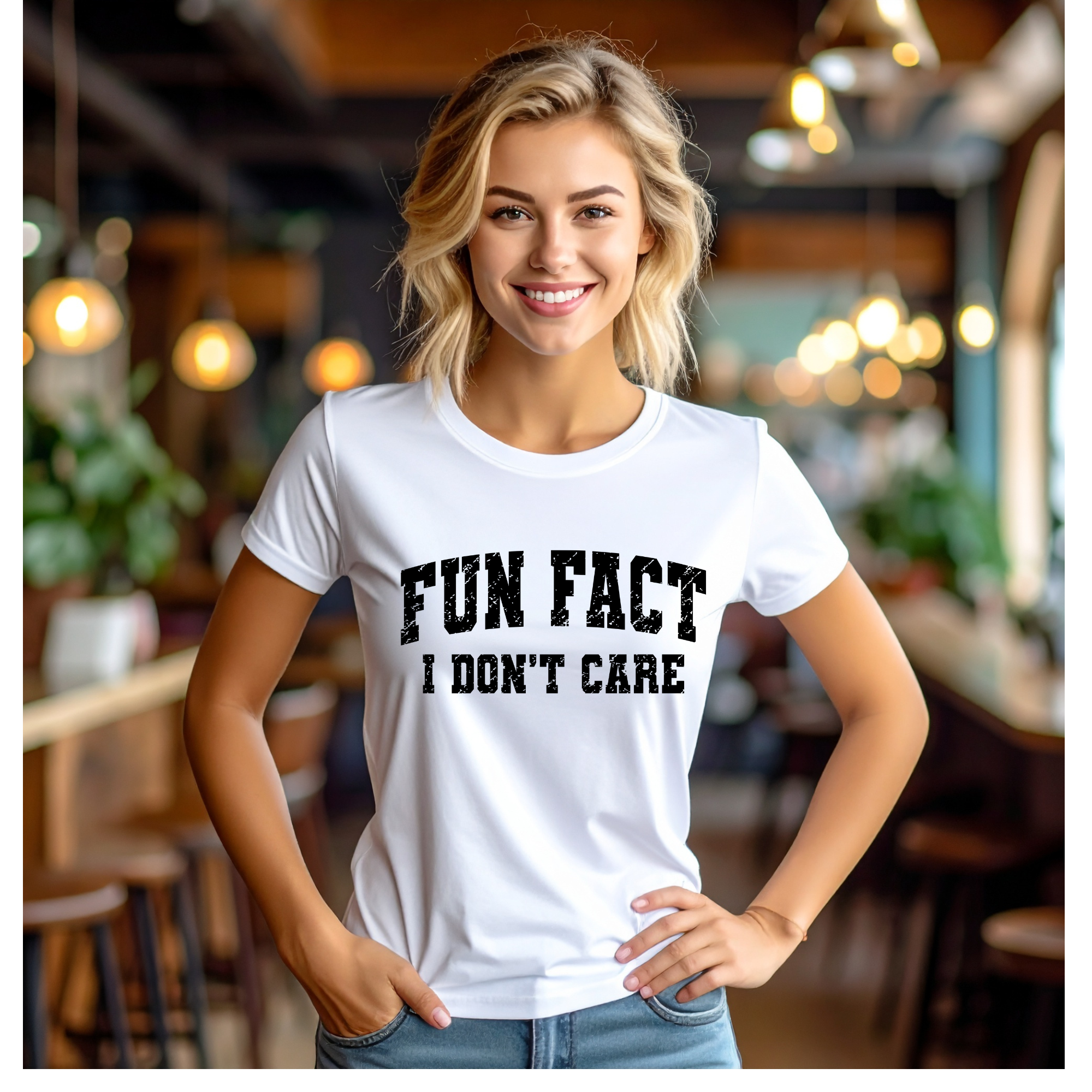 Fun Fact I Don't Care T-Shirt — Funny Sarcastic Graphic Tee