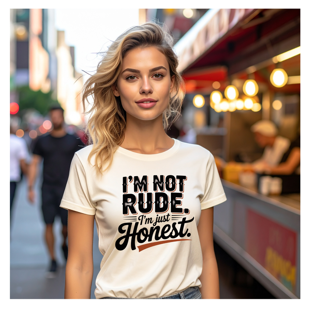 I'm Not Rude I'm Just Honest T-Shirt — Funny Sarcastic Graphic Tee