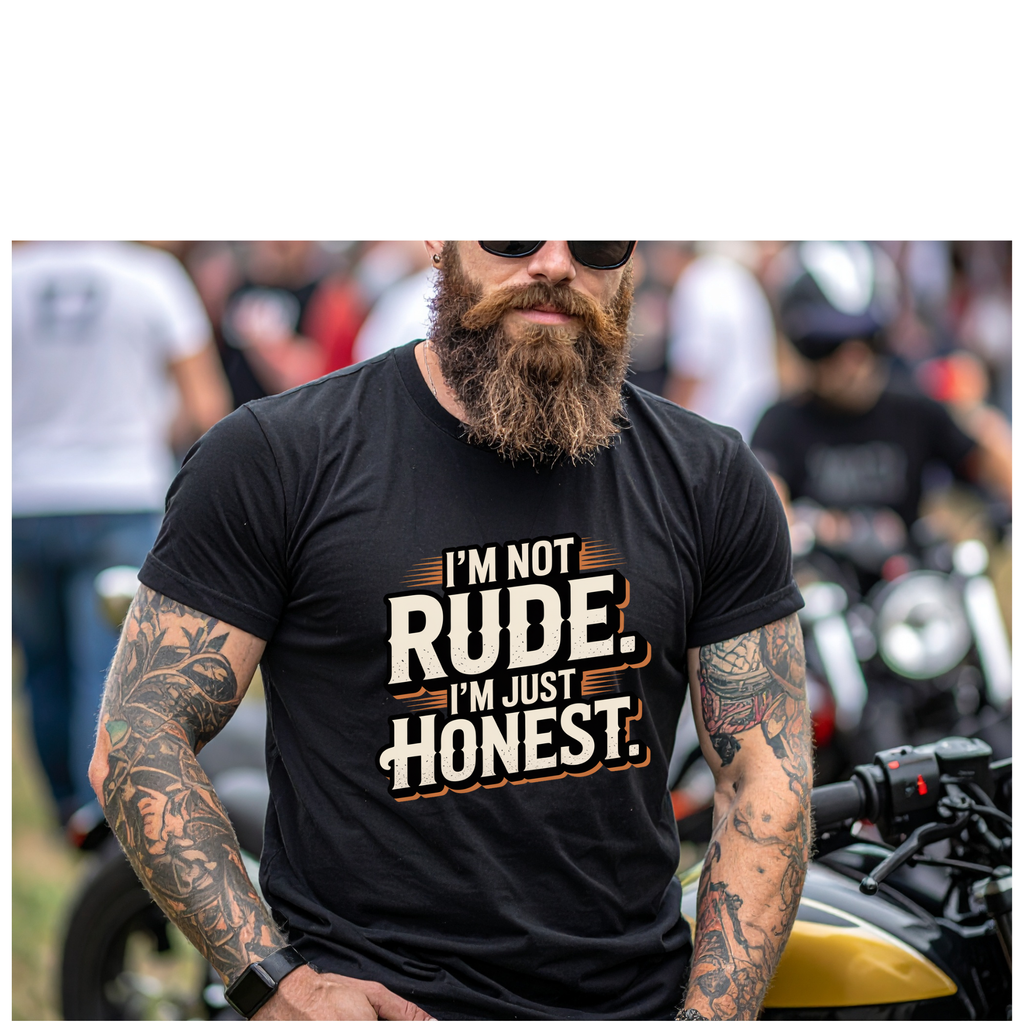 Honest, Not Rude T‑Shirt — Vintage Bold Statement Tee